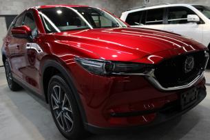 マツダ CX-5 ソウルレッドクリスタルメタリック フロントバンパー1