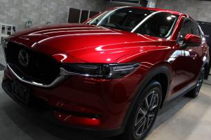 マツダ CX-5 ソウルレッドクリスタルメタリック ボンネット1