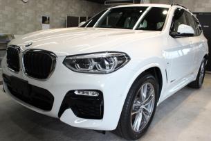 BMW X3 アルピンホワイト Mスポーツ フロントバンパー1