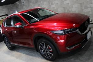 マツダ CX-5 ソウルレッドクリスタルメタリック ボンネット右