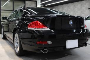 BMW 650i ブラックサファイア リアバンパー