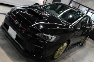 スバル WRX STI クリスタルブラックシリカ ボンネット左