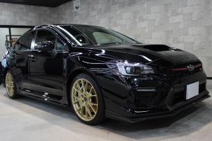 スバル WRX STI クリスタルブラックシリカ ホイール右