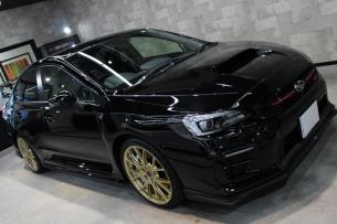 スバル WRX STI クリスタルブラックシリカ ボンネット右