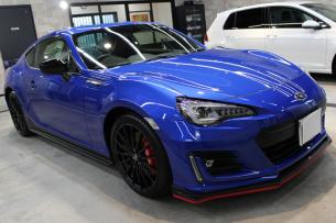 スバル BRZ WRブルーパール ボンネット右