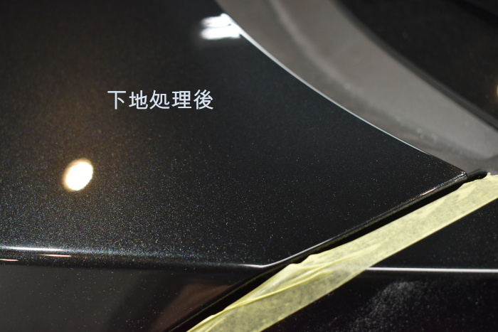 ハリアーボンネット下地後-4