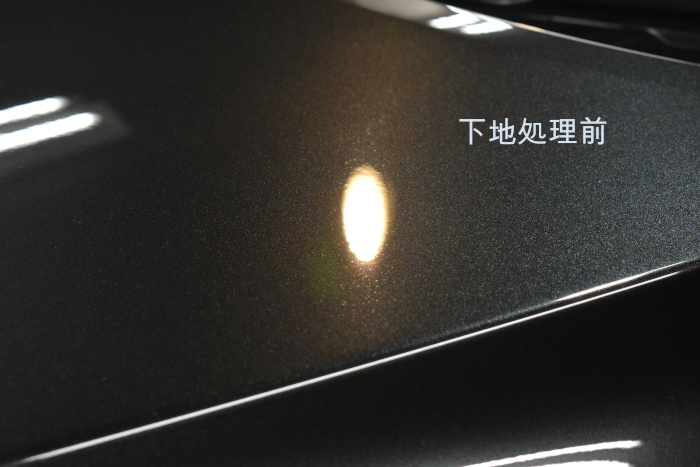 ハリアーボンネット下地前-5